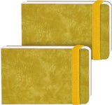 Funto PU leather watercolor journal 2-pack with rounded corners 