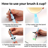 Hand Poured Mini 24 Colors Watercolor Paint Set