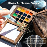Funto hand-poured watercolor set with crossbody bag and accessories 