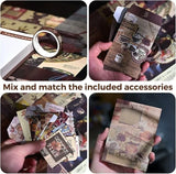 Funto scrapbooking supplies vintage aesthetic papers embellishments 