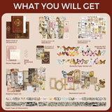 Funto vintage scrapbooking accessories 123 pieces DIY arts 