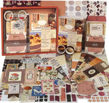 Scrapbooking Kit Warm Mail Series Cocoa Brownie 155 PCS