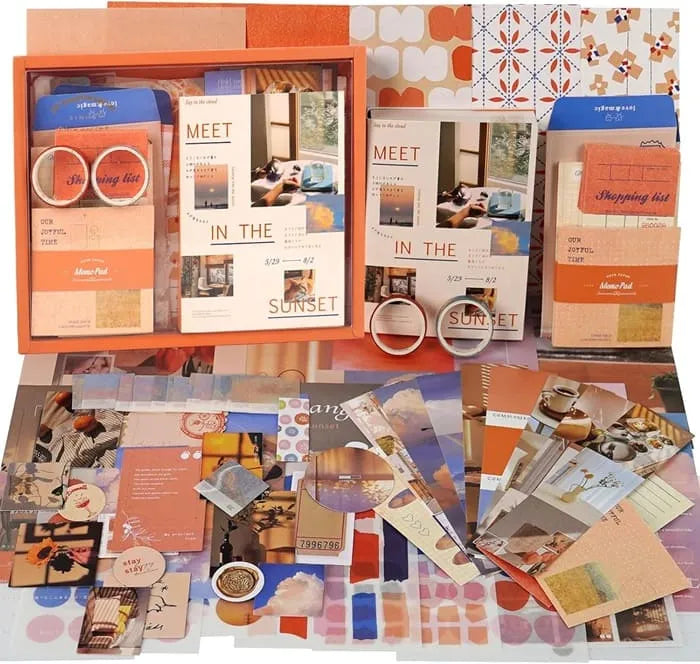 Scrapbooking Kit Warm Mail Series Until Sunset 155 PCS