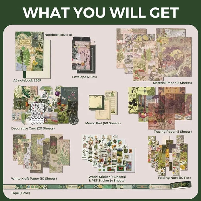 Funto vintage scrapbooking accessories 123 pieces complete set 