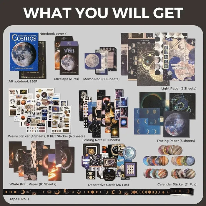 Funto vintage scrapbooking kit 123 pieces complete collection 