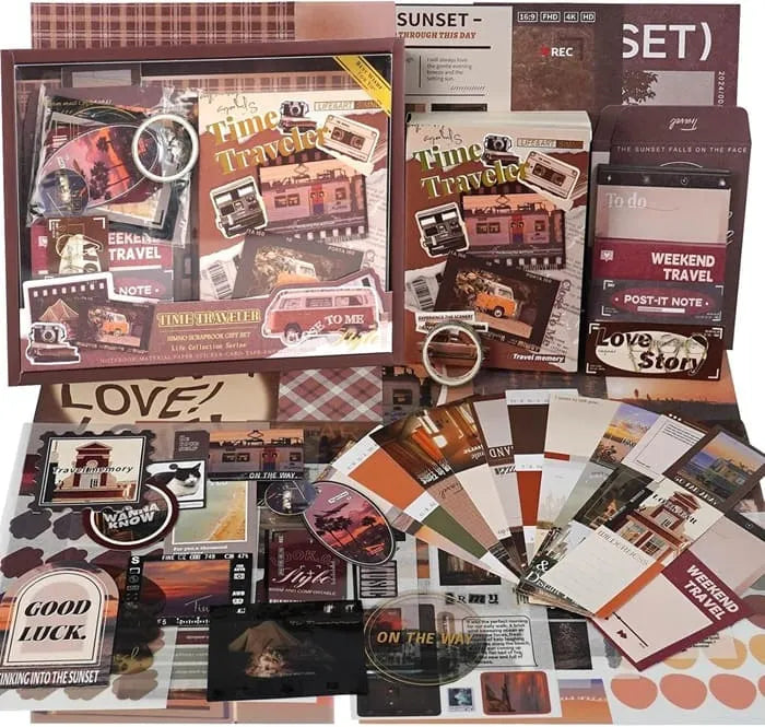 Funto scrapbooking kit vintage aesthetic bullet journaling supplies 