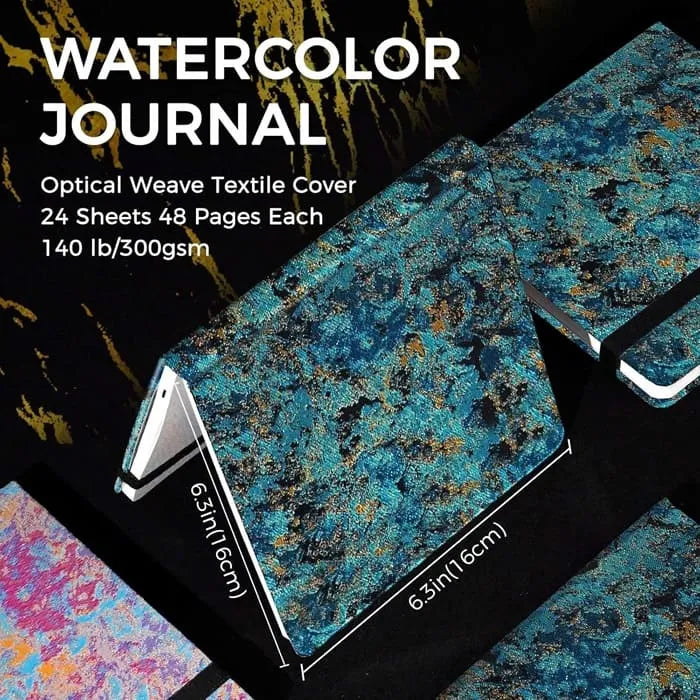 Funto watercolor journal 6.3x6.3 acid-free cotton for watercolor painting 