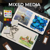 Funto 100% cotton watercolor journal 48 pages for watercolor art 