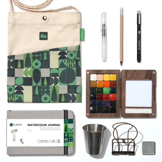 WANDER Watercolor Kit - Hand Poured Colors With Crossbody Bag