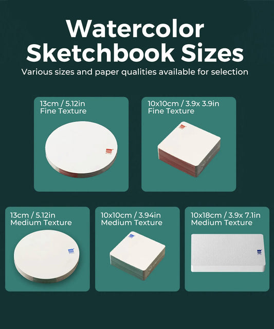 Baohong Watercolor Paper 100% Cotton (Round and Square) - Funto