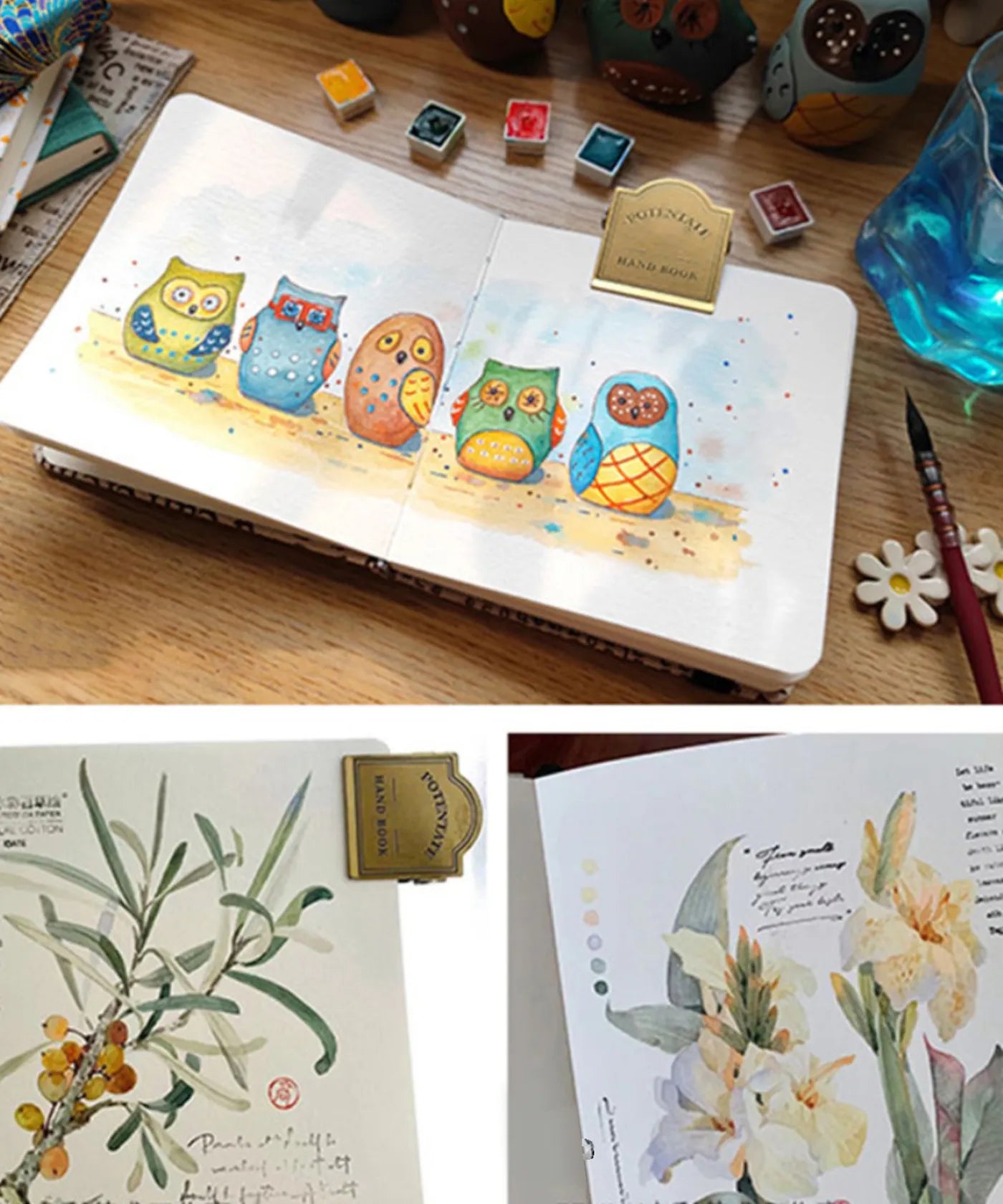 Hard Cover Watercolor Journal - 3.9x3.9in - Funto