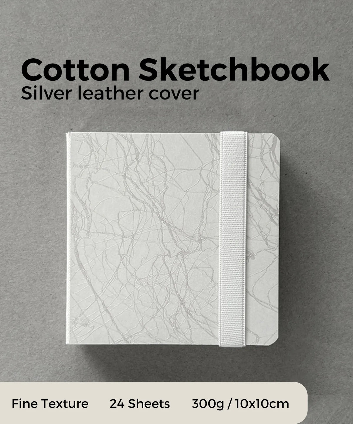 Leather Cover Watercolor Journal - 3.9x3.9in