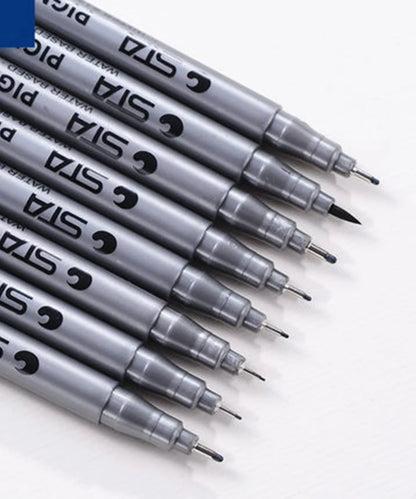 STA Waterproof Black Fineliners - Funto