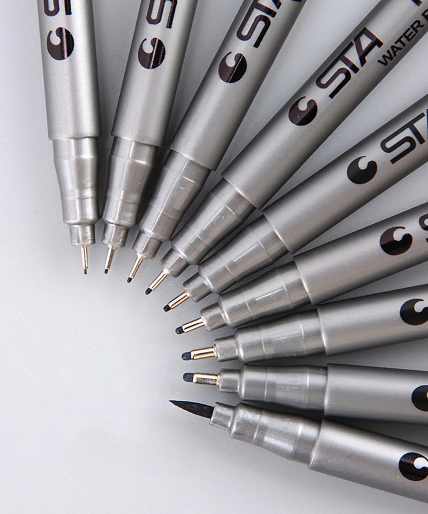 STA Waterproof Black Fineliners - Funto