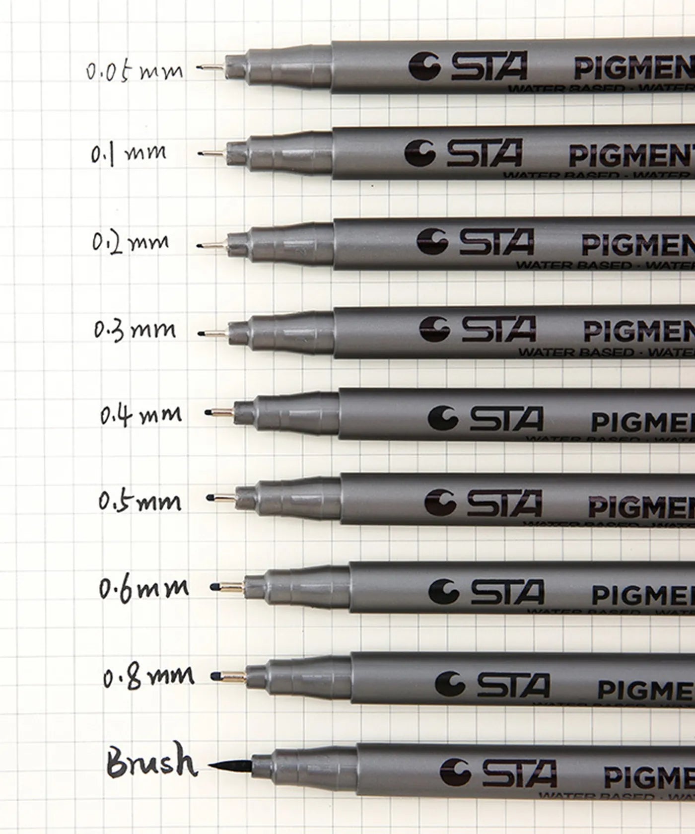 STA Waterproof Black Fineliners - Funto