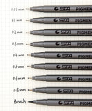 STA Waterproof Black Fineliners - Funto