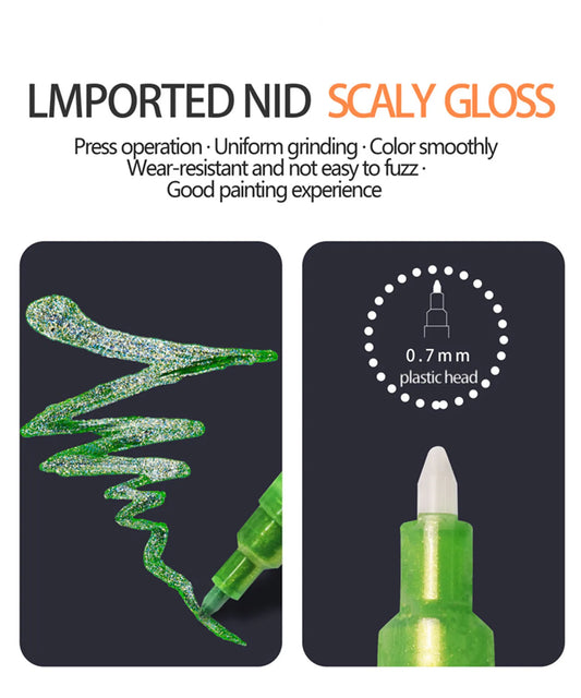 Neon Glitter Gel Pen - Funto