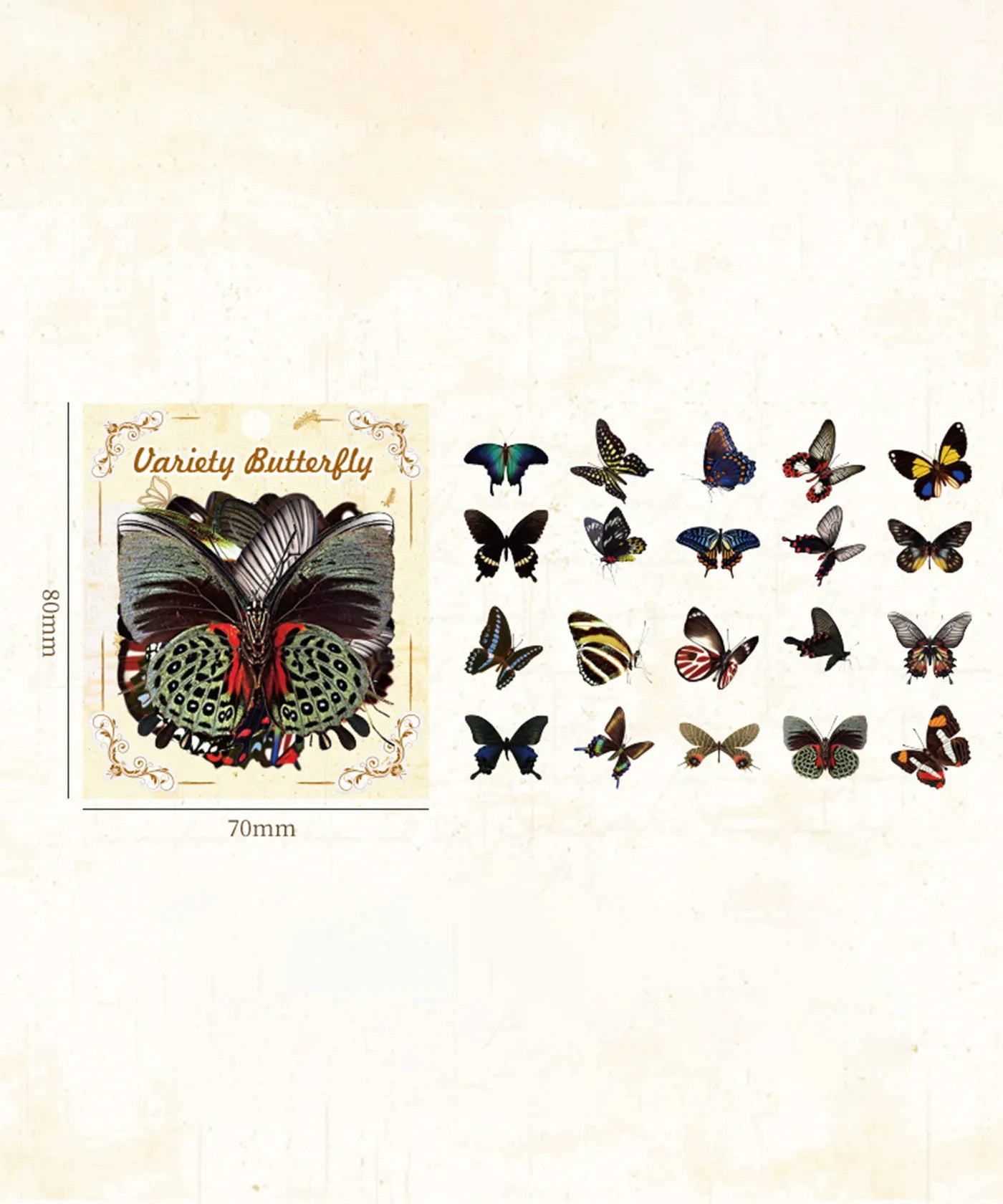 Handbook Butterfly Sticker Set