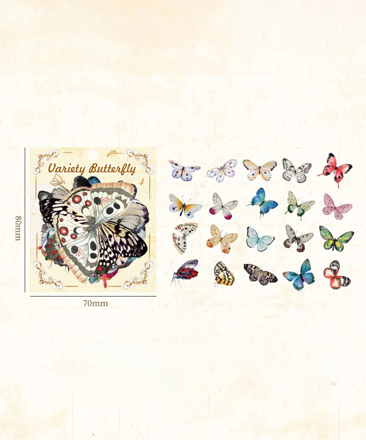 Handbook Butterfly Sticker Set