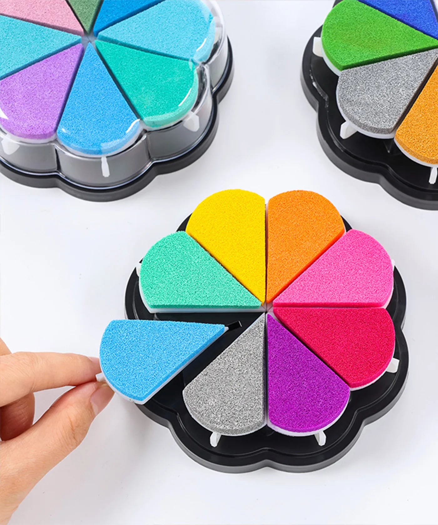 Flower Shape Ink Pad - 8 Colors