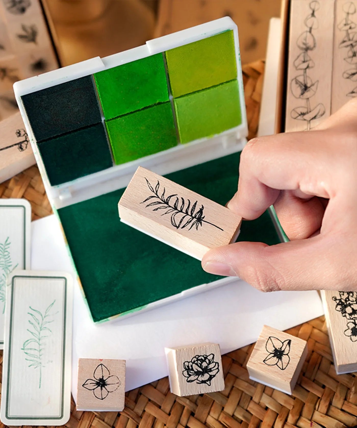 Wooden Stamps Set