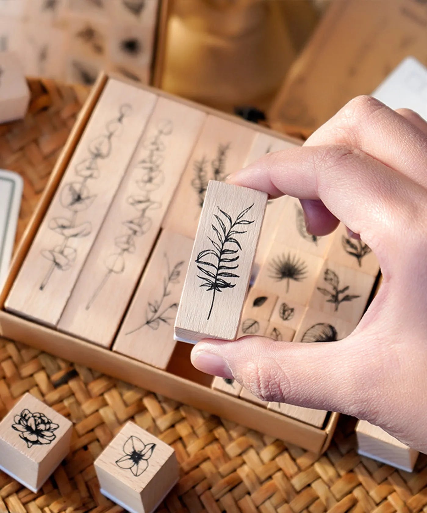 Wooden Stamps Set