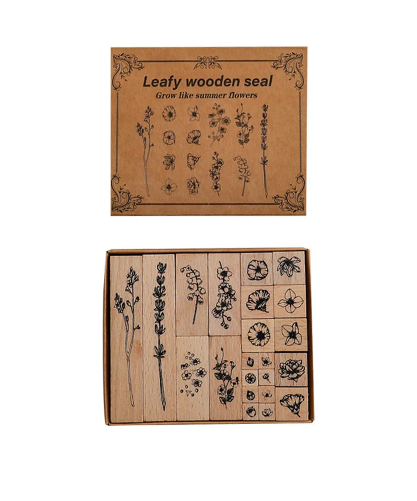 Wooden Stamps Set