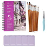 Violet Metal Box - Premium 24-Color Watercolor Paint Set - Funto