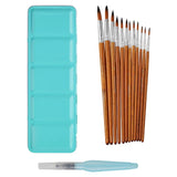 Turquoise Metal Box - Premium 24-Color Watercolor Paint Set