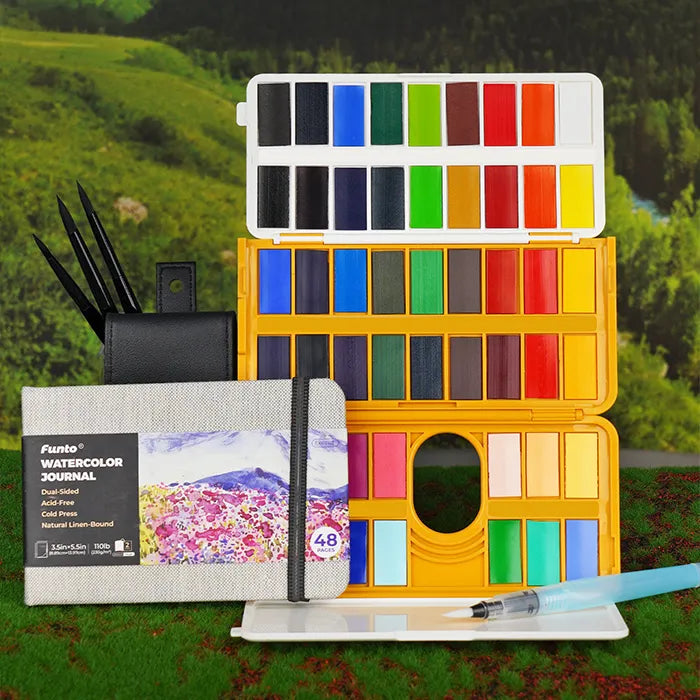 Foldable Watercolor Pan - 50 Colors