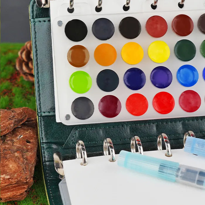 A7 Spiral Bound Watercolor Paint Set