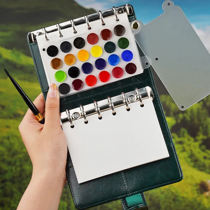 A7 Spiral Bound Watercolor Paint Set