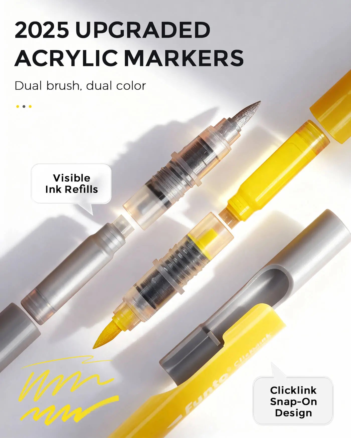 ClickLink acrylic paint markers vibrant colors for various surfaces
