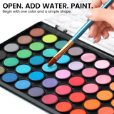 STUDIO Beginner Watercolor Kit – 48 Colors