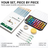 STUDIO Beginner Watercolor Kit – 48 Colors
