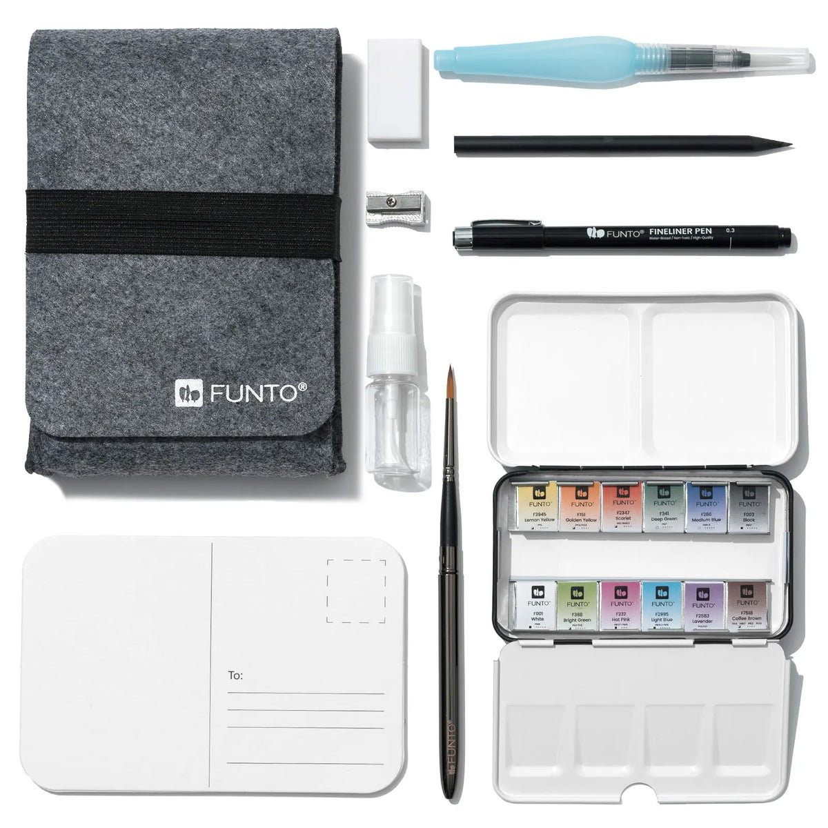 TRAVELER Classic Watercolor Kit – 12 Colors