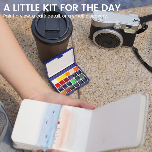 EXPLORER Watercolor Kit – Hand-Poured 24 Colors