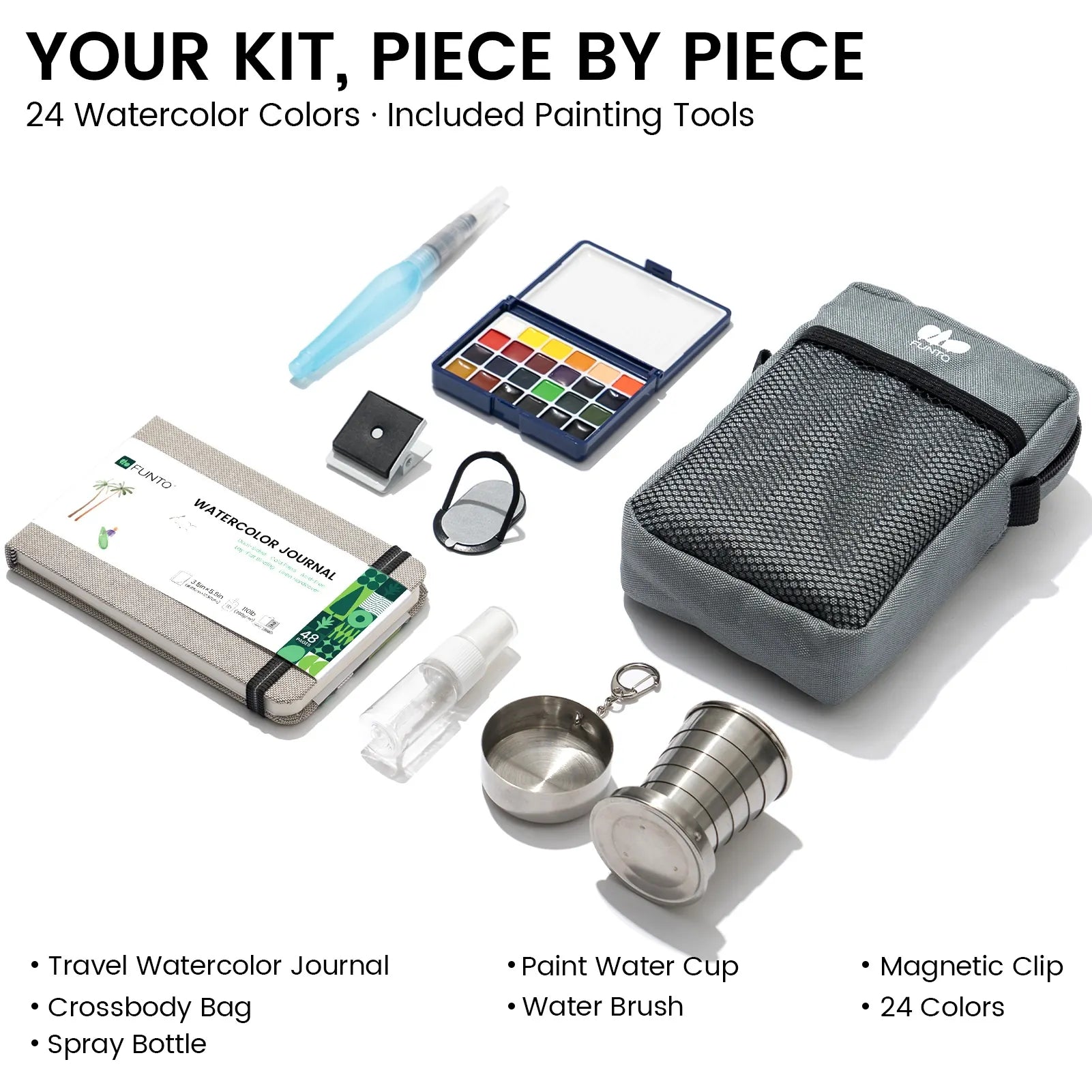 EXPLORER Watercolor Kit – Hand-Poured 24 Colors