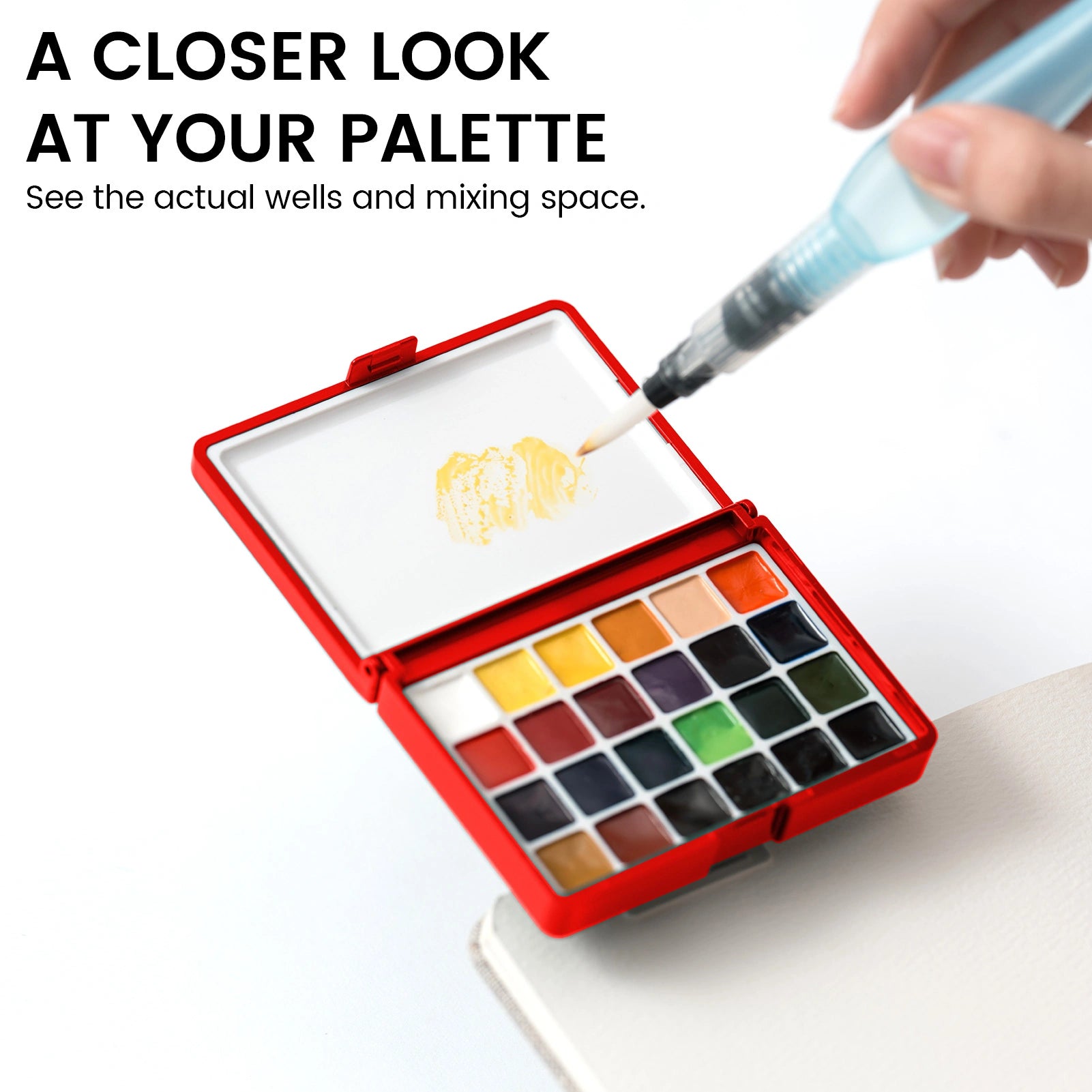 EXPLORER Watercolor Kit – Hand-Poured 24 Colors