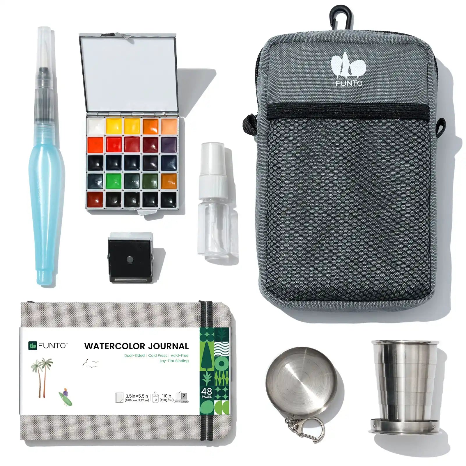 EXPLORER Watercolor Kit – Hand-Poured 24 Colors