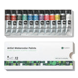 FUNTO set of twelve watercolor paint tubes displayed with the product box