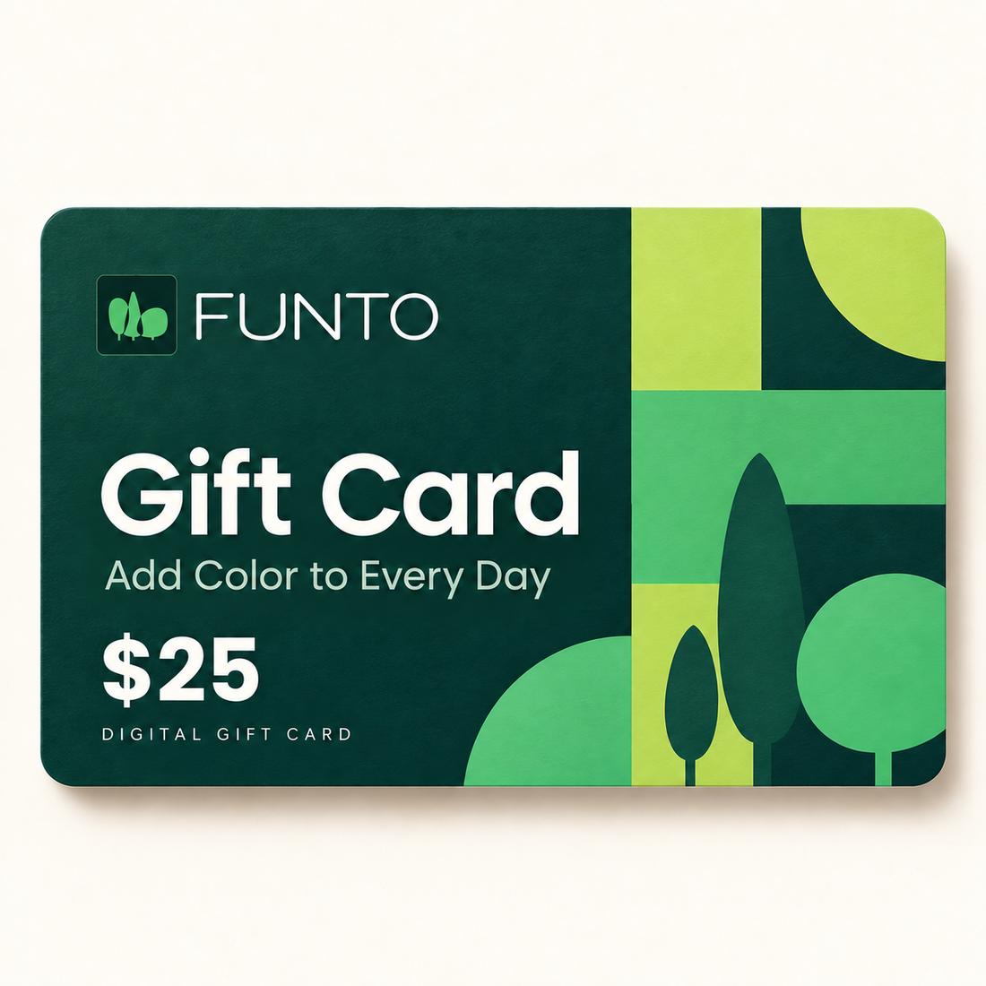 FUNTO digital gift card — $25 face value