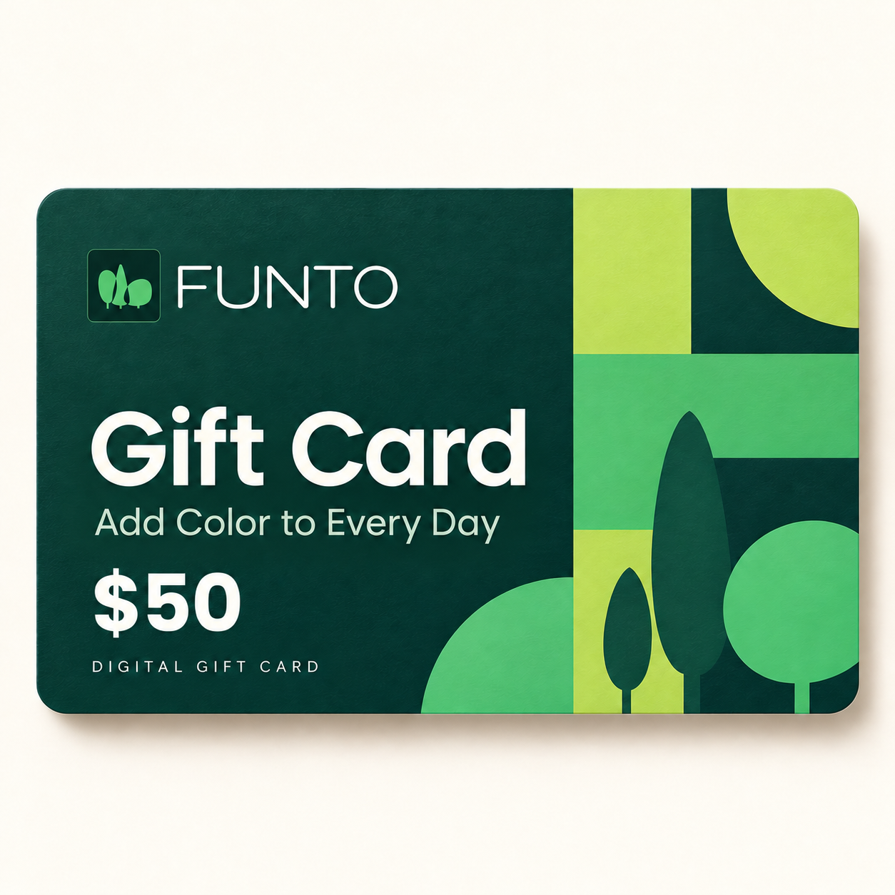 FUNTO digital gift card — $50 face value