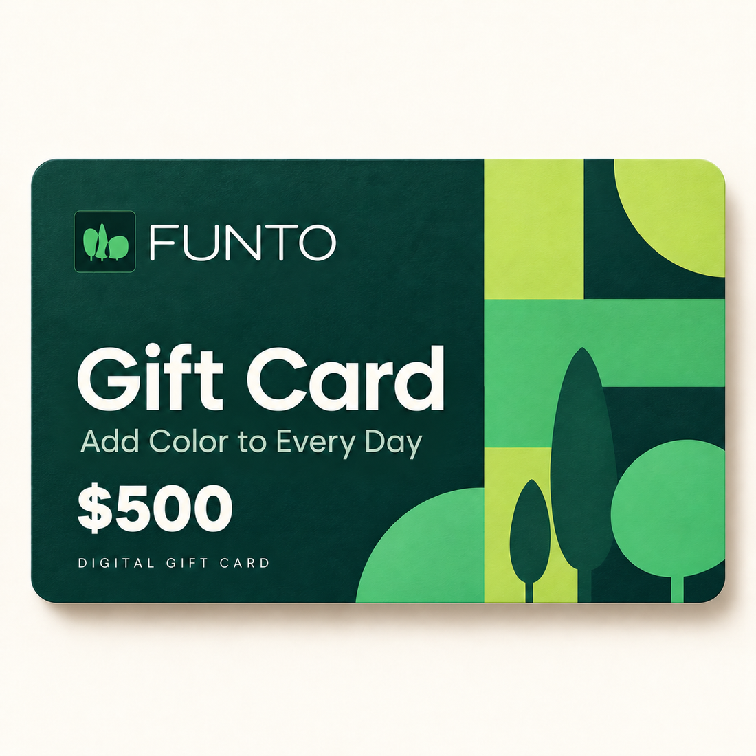 FUNTO digital gift card — $500 face value