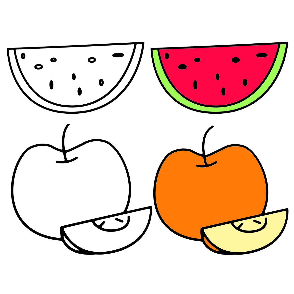 Digital Outline Drawings for Download